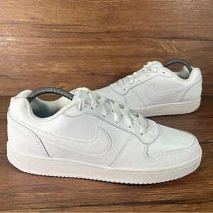 Nike Ebernon Low White Leather Sneakers Women’s Size 10.5 Shoes